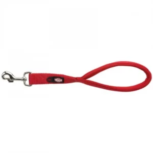 Premium rövid póráz M–XL: 37 cm/25 mm, piros