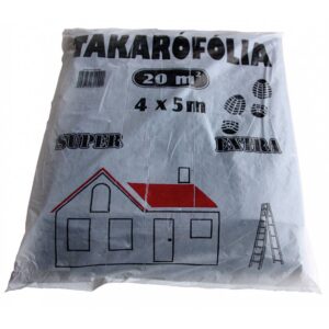 Takaró fólia létrázható 4 m x 5 m