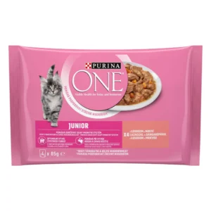 Purina One Junior Lazaccal és Sárgarépával 4x85g